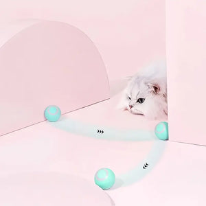 Interactive automatic cat toy for indoor play and stimulation