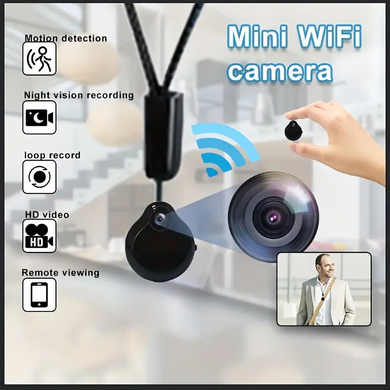 Mini WiFi Wireless Wearable Body Camera