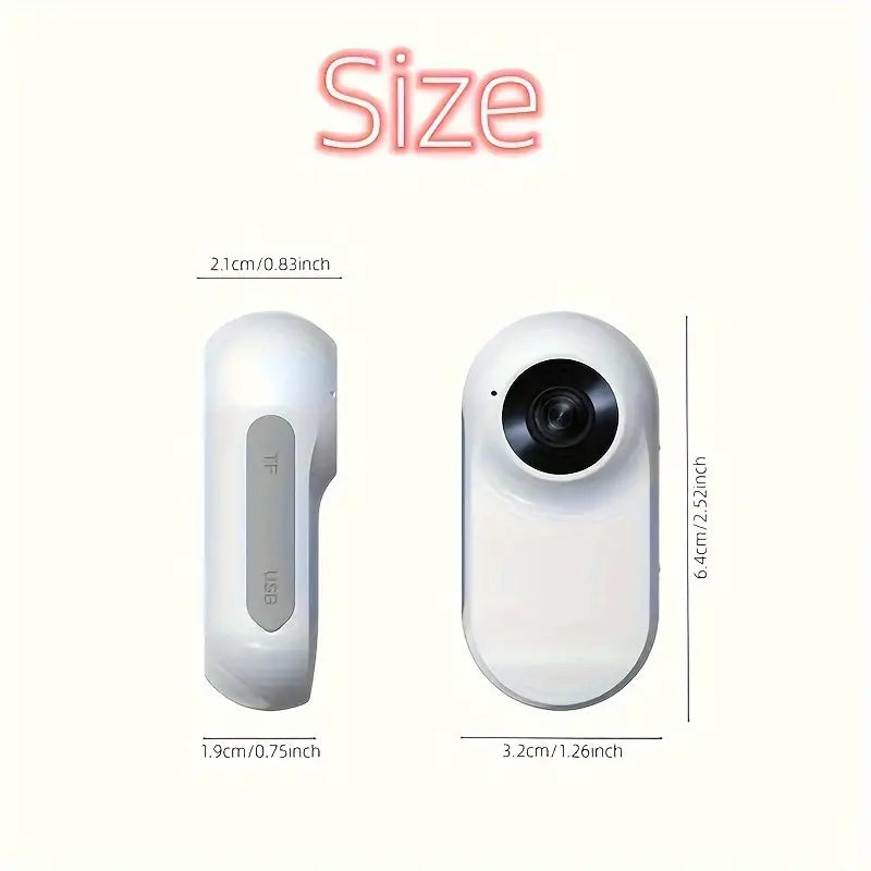 Versatile 1080P Pet & Outdoor Camera with 170° Wide-Angle Lens, 0.96" Display, 32GB Memory Card