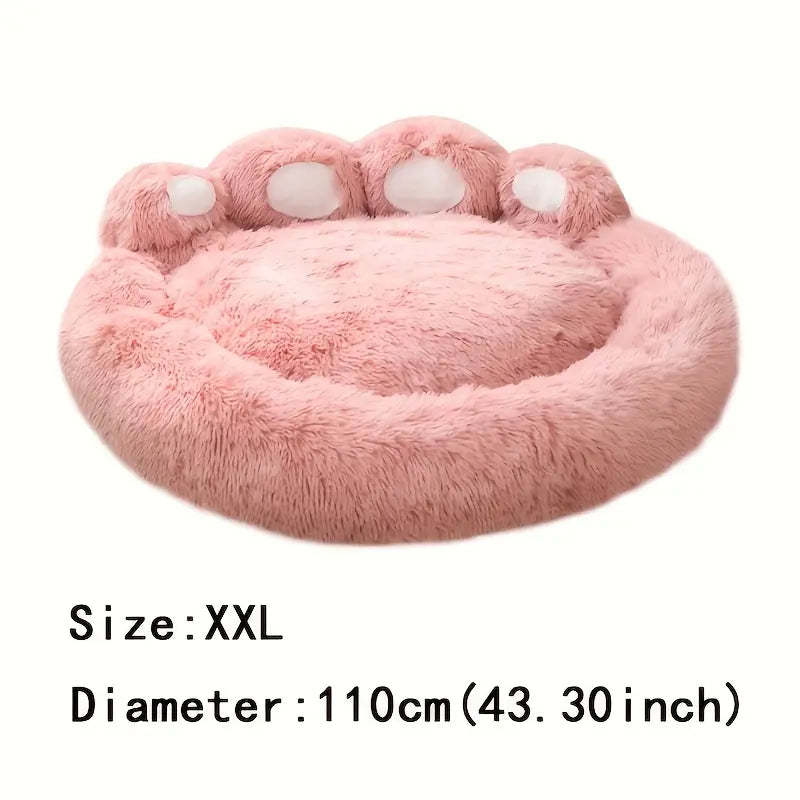 Ultra-Plush Bear Paw Pet Bed