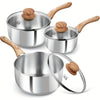 Stainless Steel Saucepan Set