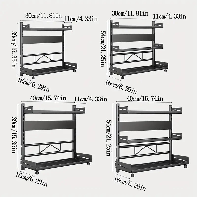 Premium Steel Multi-Tier Spice Rack