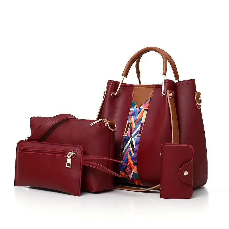 Chic 4pcs Women's Bag Set