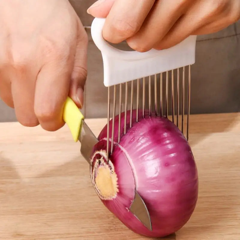 Onion Slicer Holder – Stainless Steel Onion Slicer Cutter