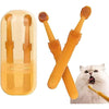 2Pcs Small Dog & Cat Toothbrush Kit