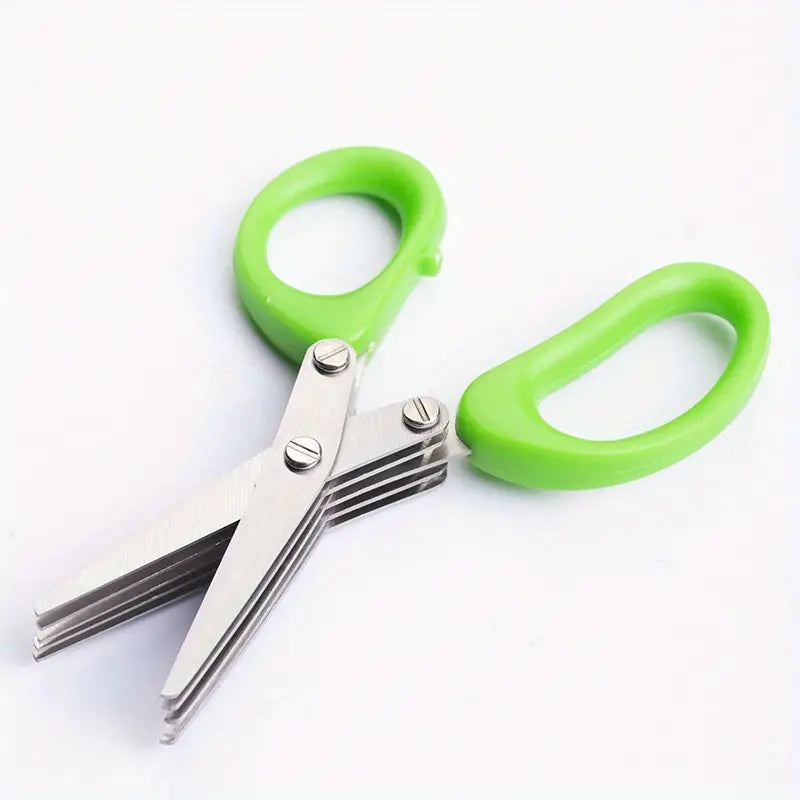 Multi-Layer Stainless Steel Herb Scissors