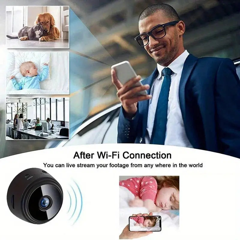 Smart Wireless Security Camera with Remote Viewing App