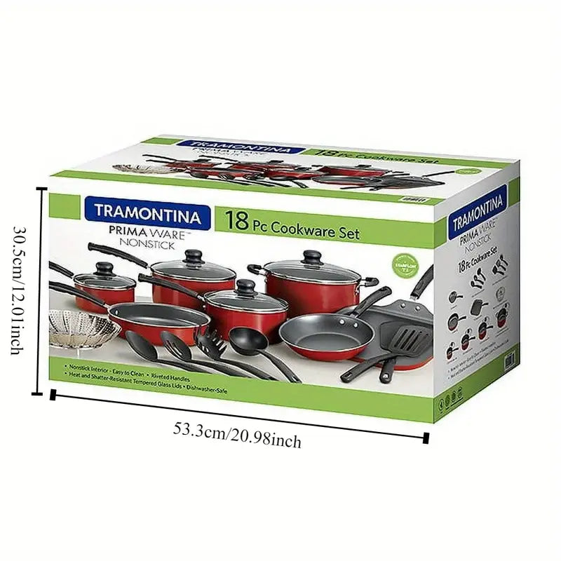 18-Piece Non-Stick Cookware Set