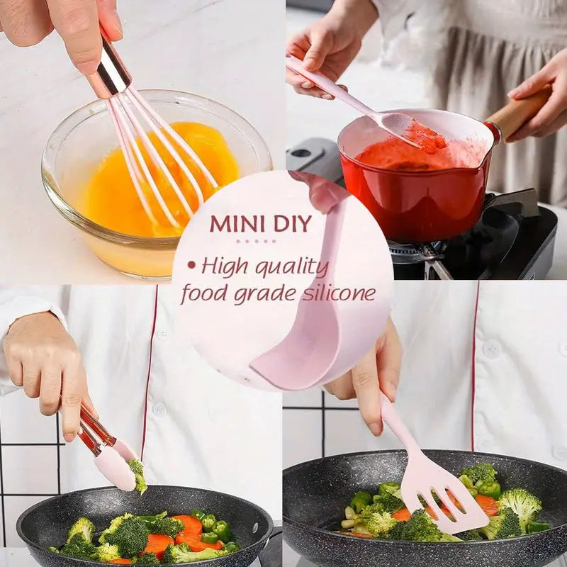 5-Piece Mini Silicone Kitchen Tool Set