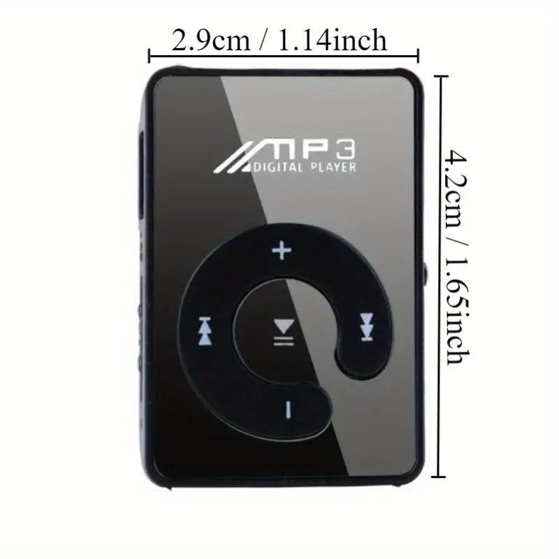 Compact USB MP3 player with LED display and battery