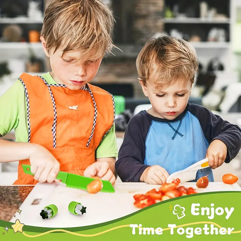 13-piece kids kitchen tools set for safe and fun cooking