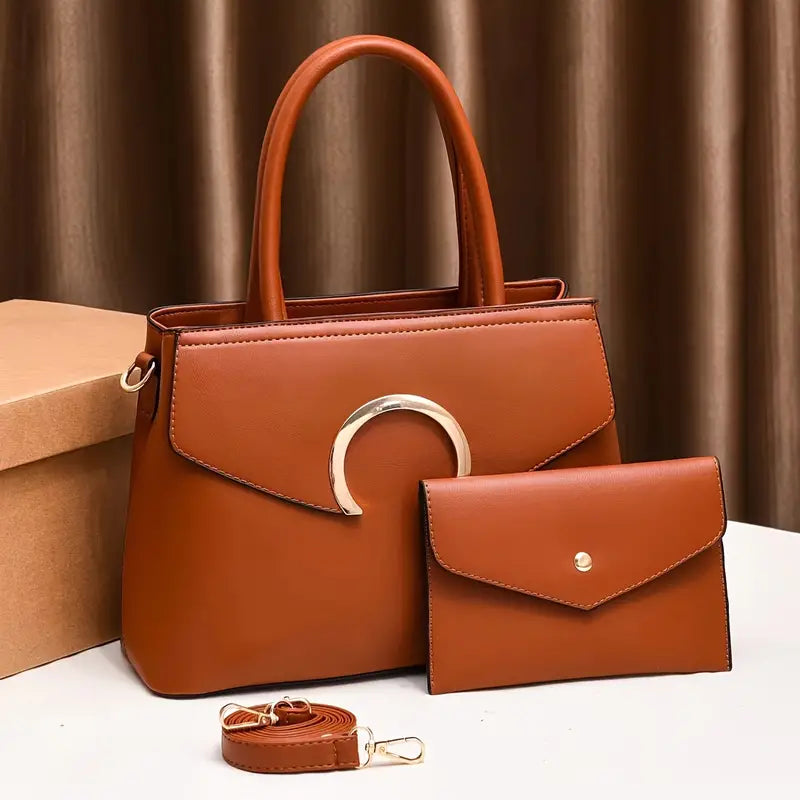 2pcs Elegant Women's Tote Bag Set