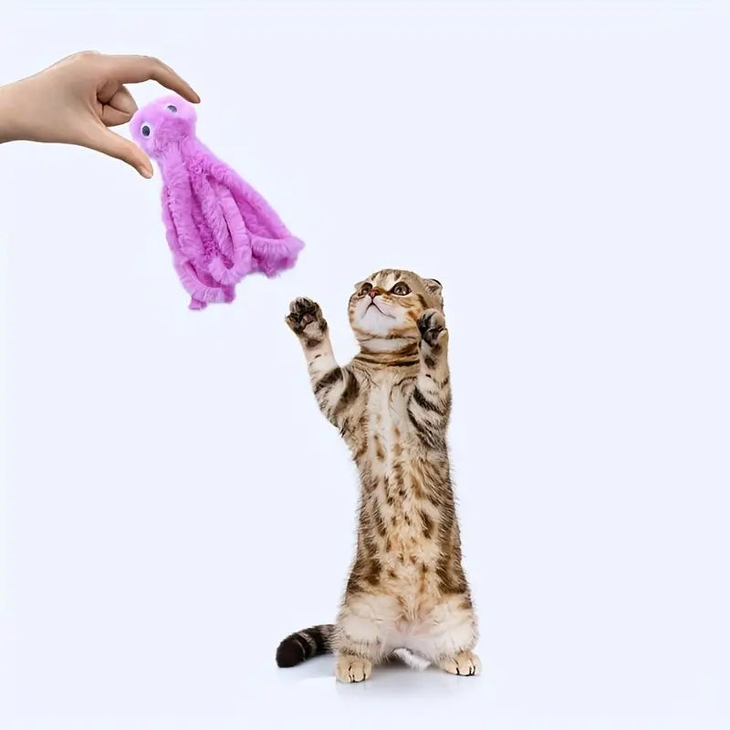 Interactive Octopus Plush Toy for dogs and cats