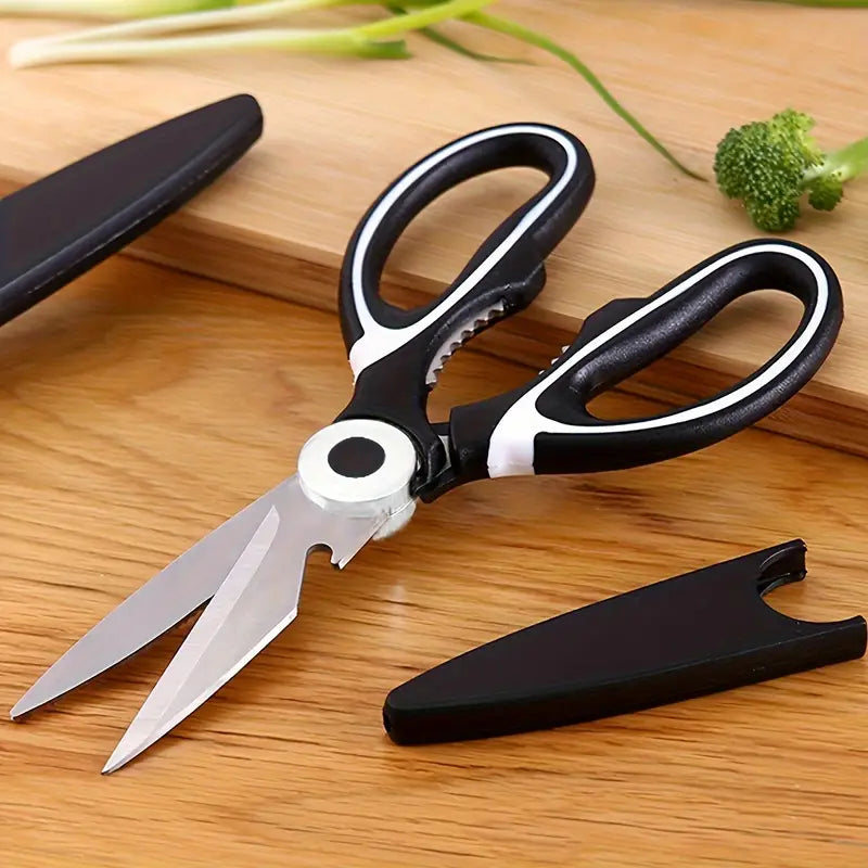 Multifunctional Stainless Steel Kitchen Knife & Food Scissors