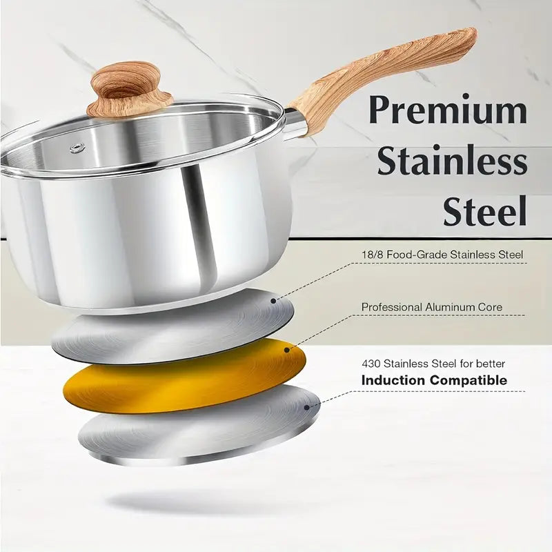 Stainless Steel Saucepan Set