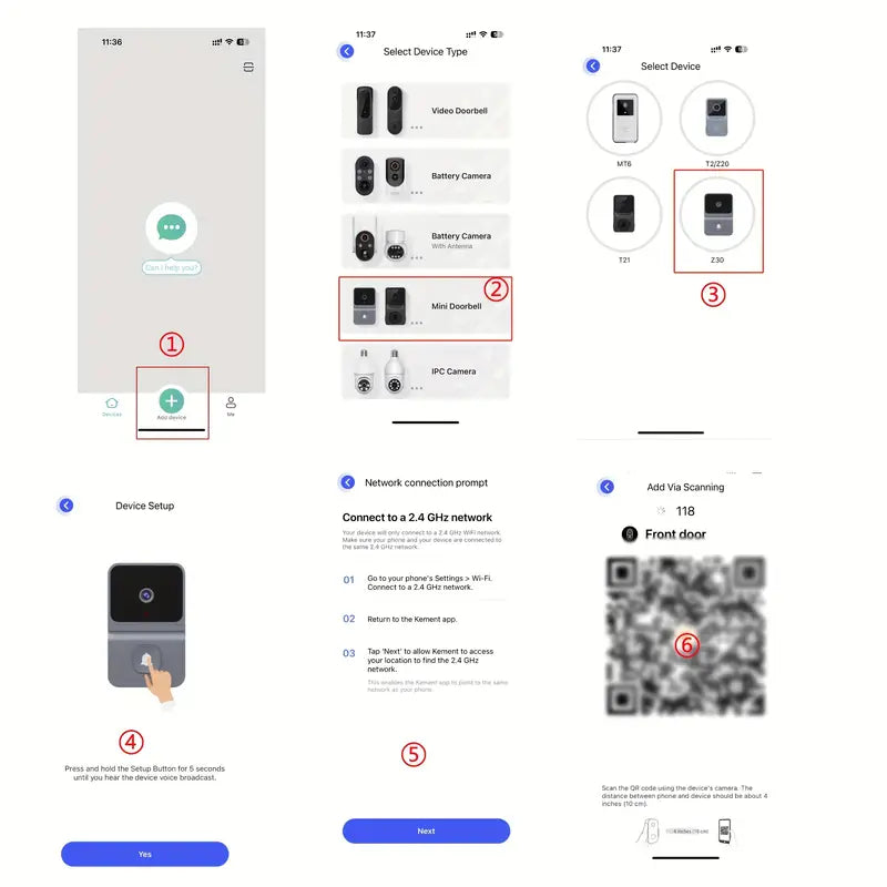 Smart WIFI Doorbell Camera