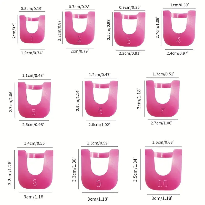 26-Piece U-Shape Nail Protector Set