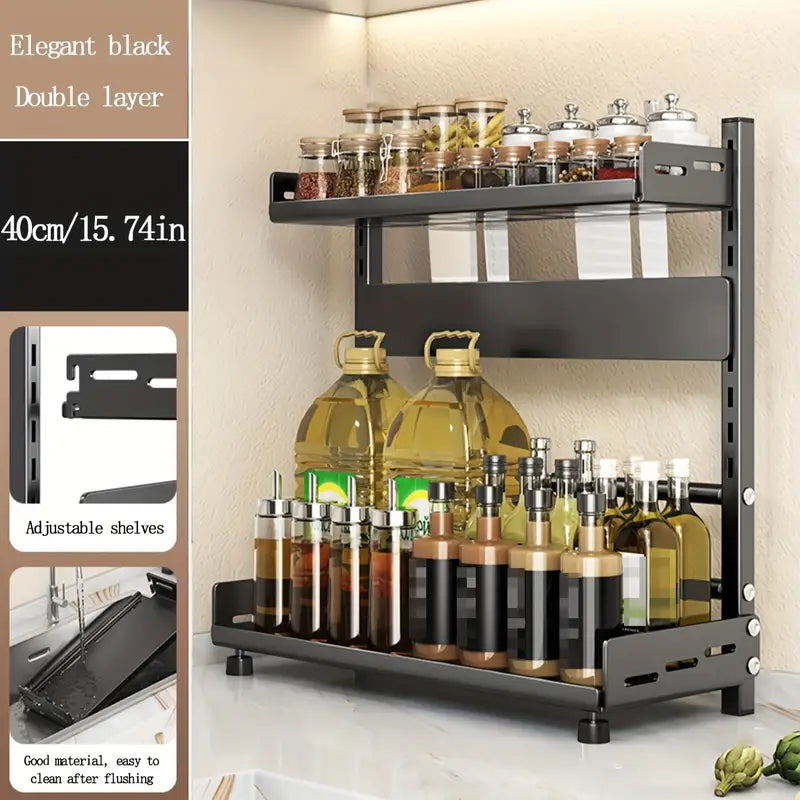 Premium Steel Multi-Tier Spice Rack