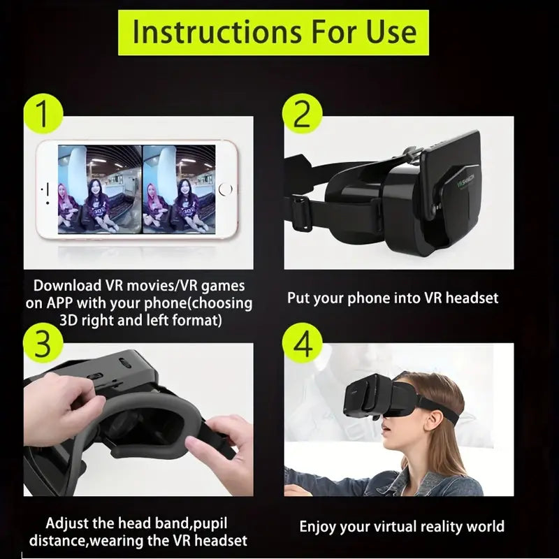 3D VR Headset Smart Virtual Reality Glasses