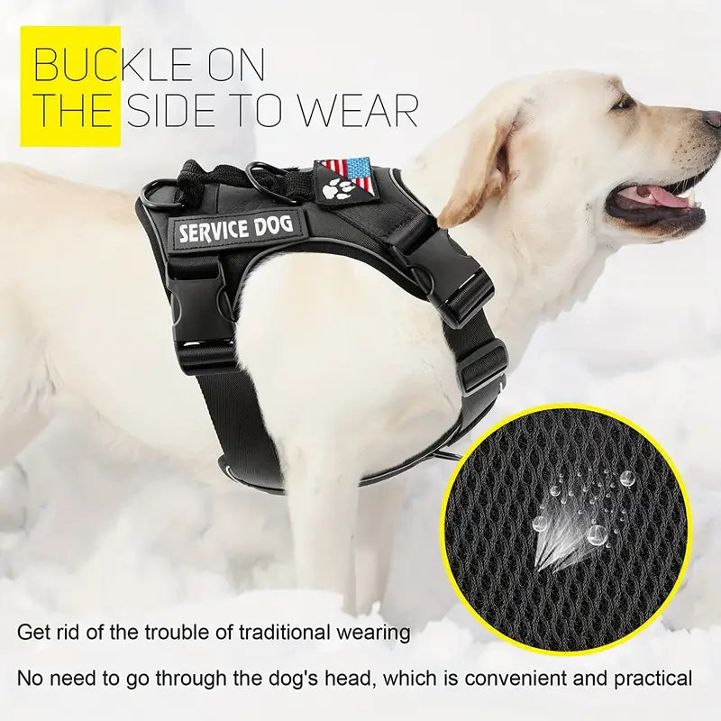 5PCS Reflective Service Dog Harness Vest