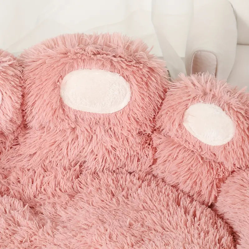 Ultra-Plush Bear Paw Pet Bed