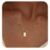 14K Gold Plated Initial Letters Necklace