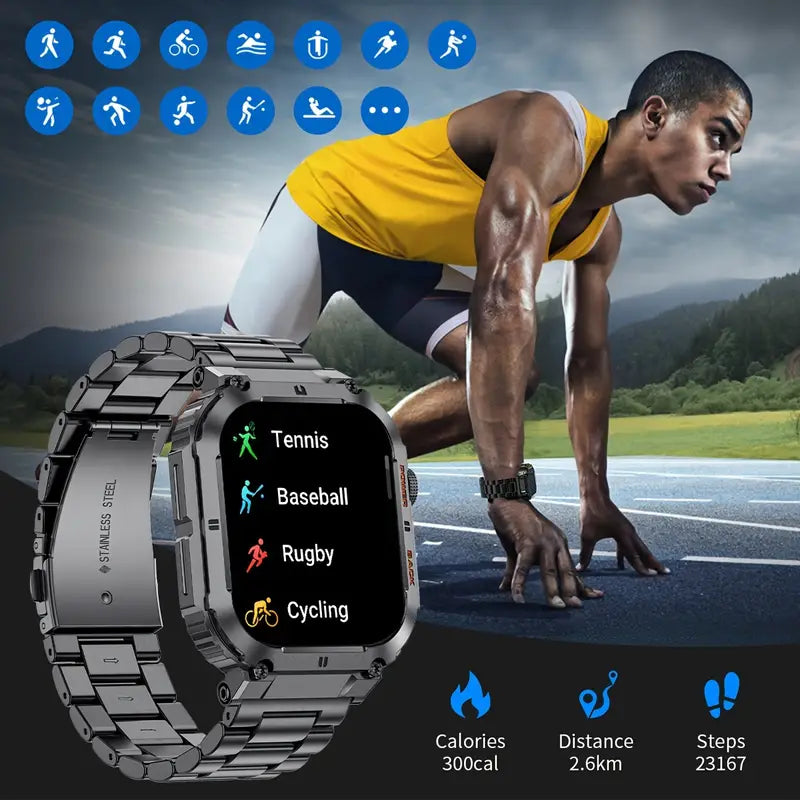 LIGE Smart Watch – Wireless Call & Music, Step Counting, Multi-Sport Mode