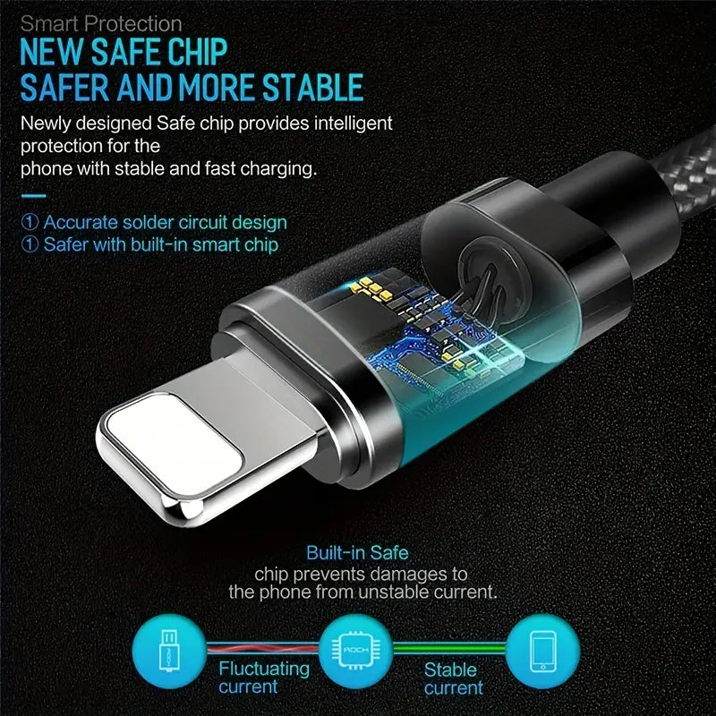 Fast charging USB to Lightning cable for iPhone and iPad