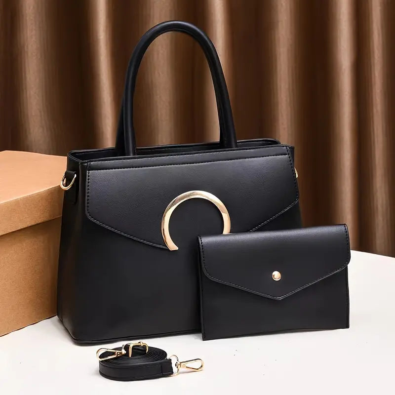 2pcs Elegant Women's Tote Bag Set