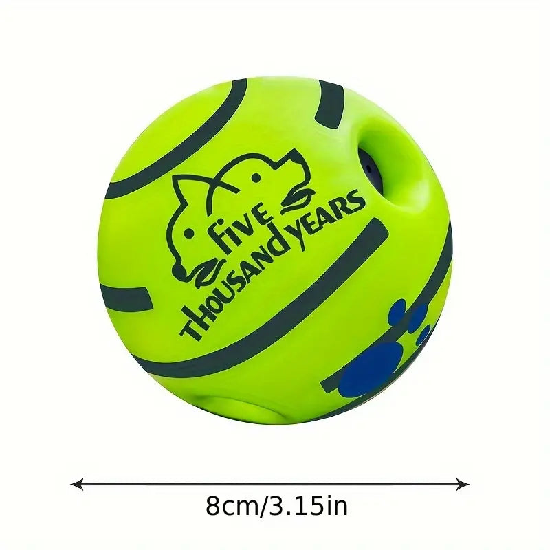 Interactive giggle ball for dogs with mental stimulation