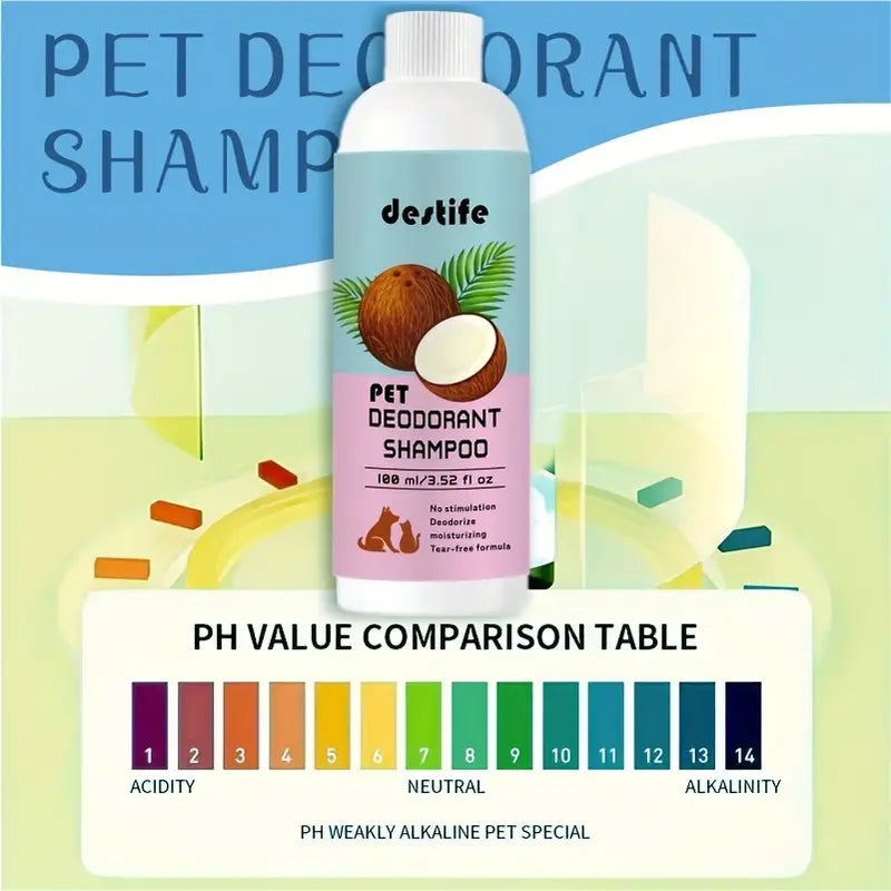 Destife Tear-Free Pet Deodorant Shampoo