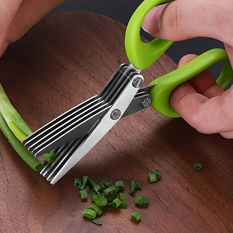 Multi-Layer Stainless Steel Herb Scissors