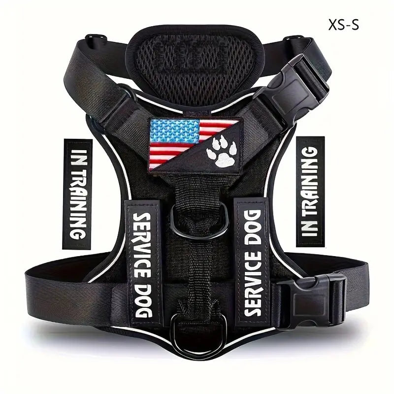 5PCS Reflective Service Dog Harness Vest