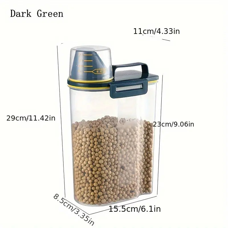 Airtight pet food storage container with large capacity