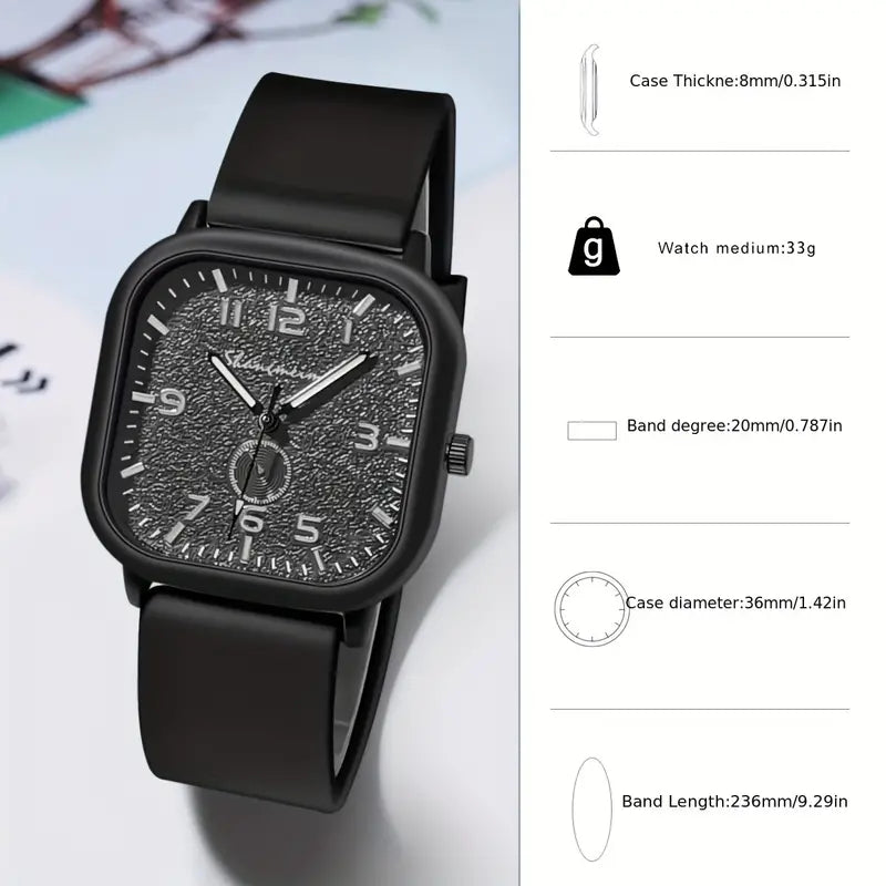 Stylish Minimalist Square Quartz Watch