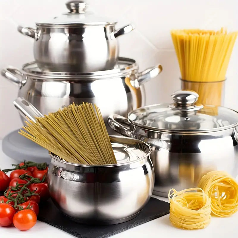 12-Piece Stainless Steel Cookware Set