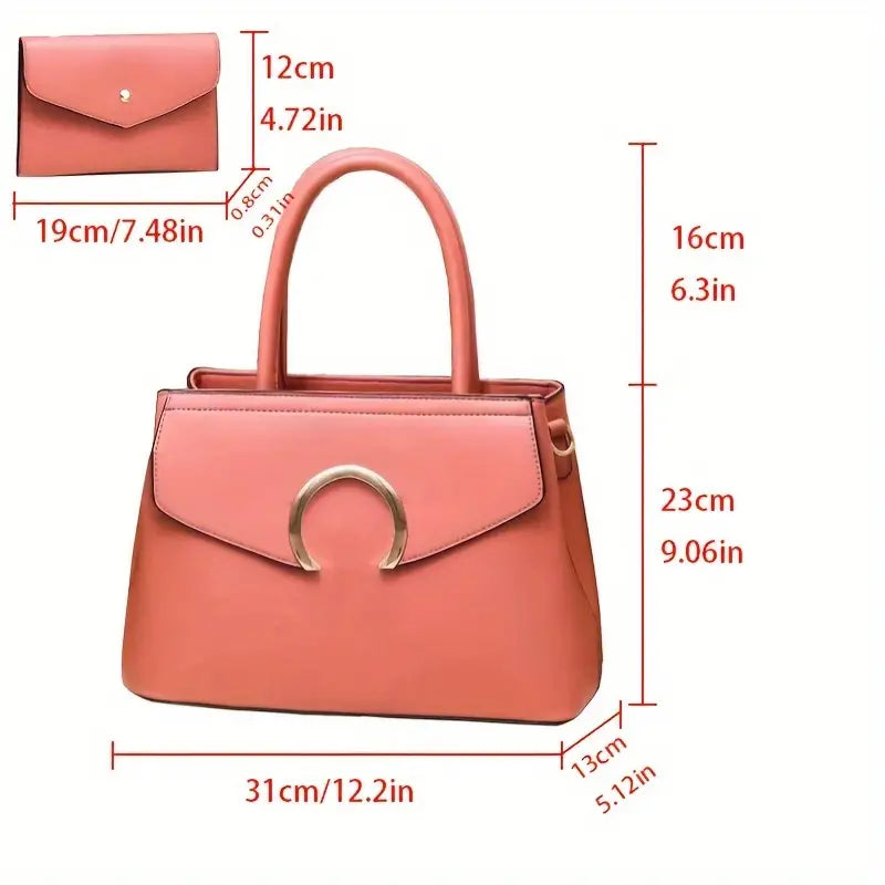 2pcs Elegant Women's Tote Bag Set