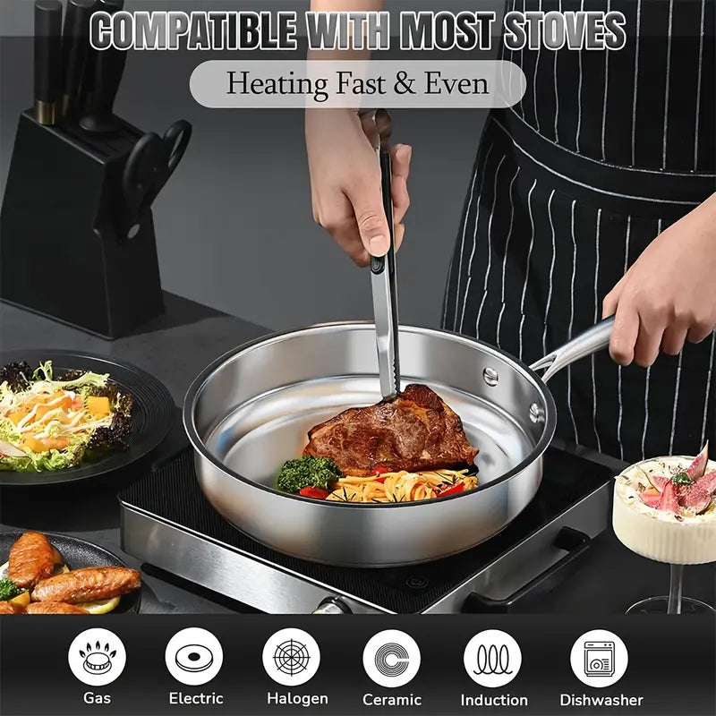 12-Piece Stainless Steel Cookware Set