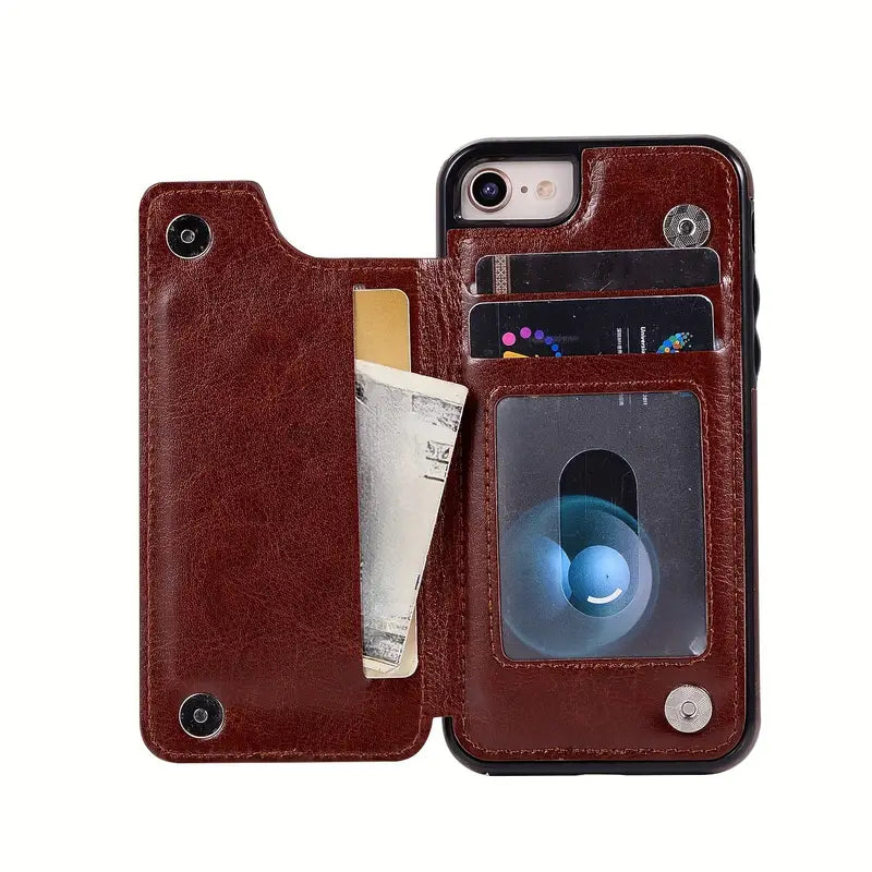 Premium Leather Wallet Phone Case