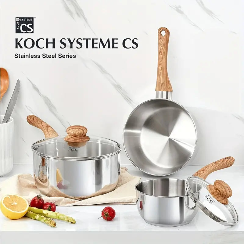 Stainless Steel Saucepan Set