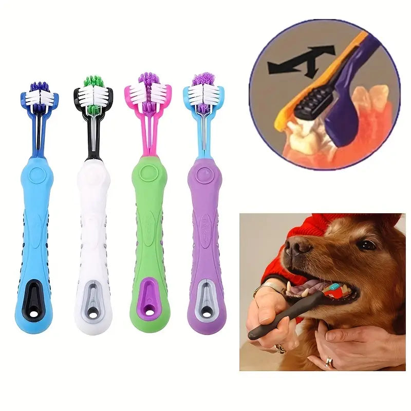 3-Sided Pet Toothbrush