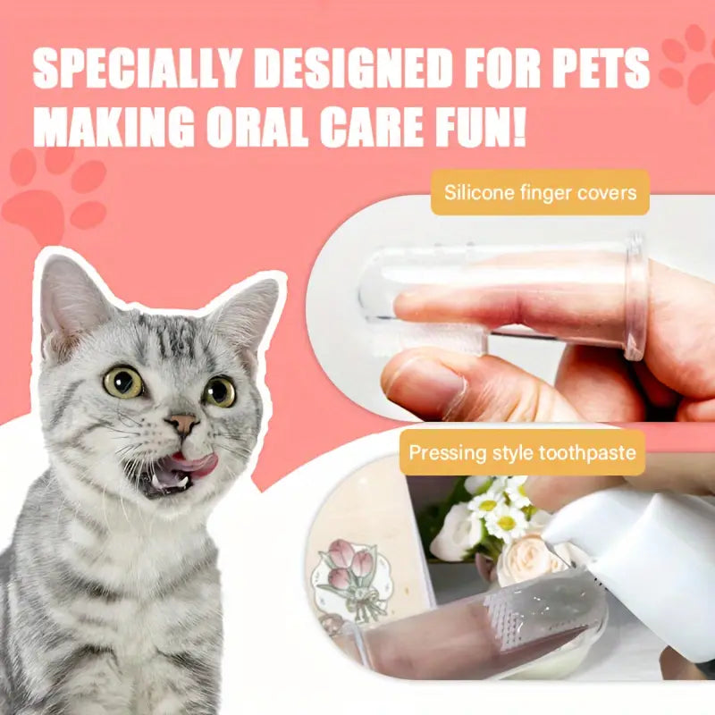 Gentle pet dental toothpaste for cats with plaque and tartar control