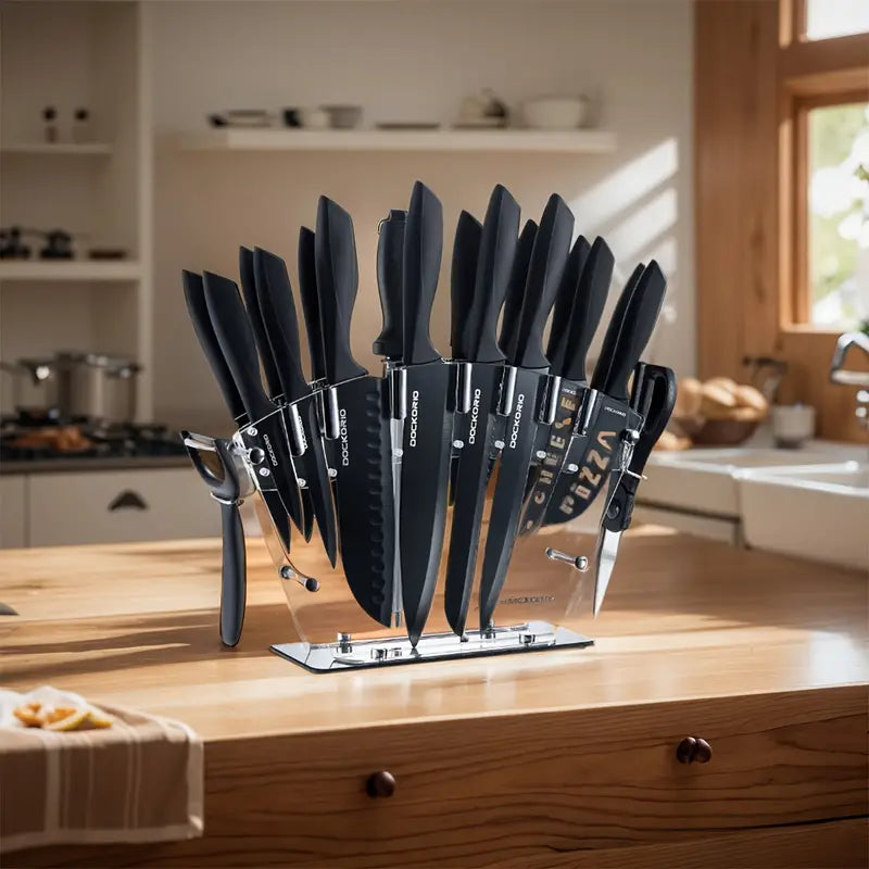 19-Piece High Carbon Stainless Steel Knife Set