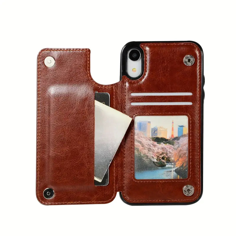 Premium Leather Wallet Phone Case