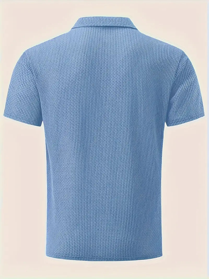 Men's Super-Soft Lapel Neck T-Shirt