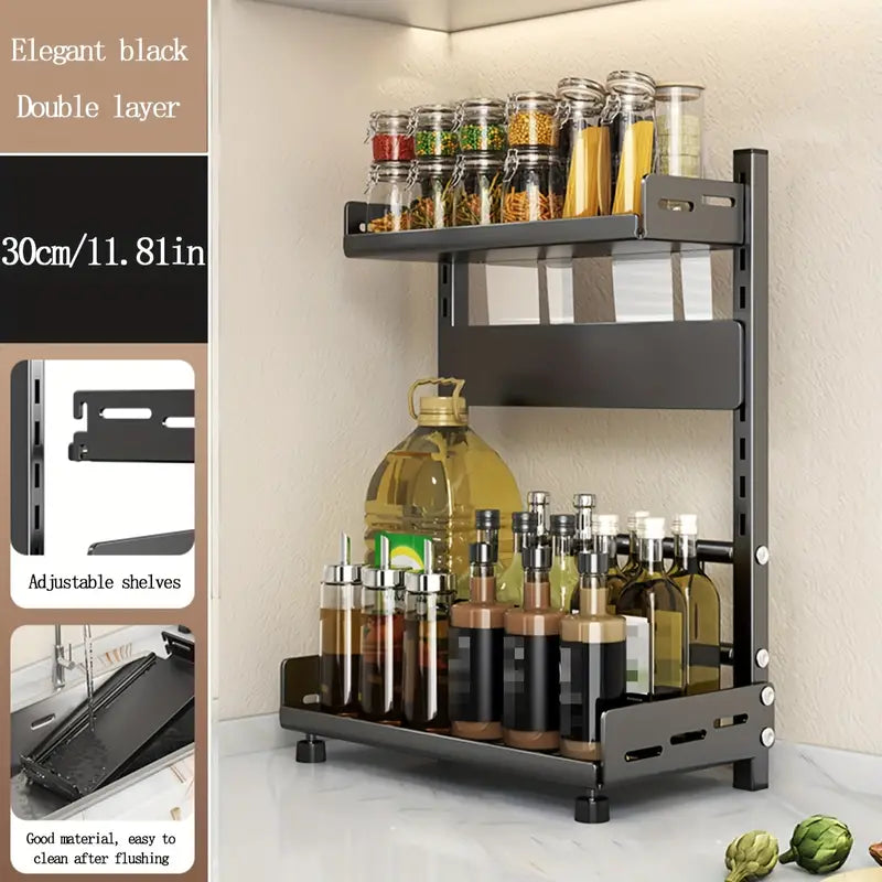 Premium Steel Multi-Tier Spice Rack