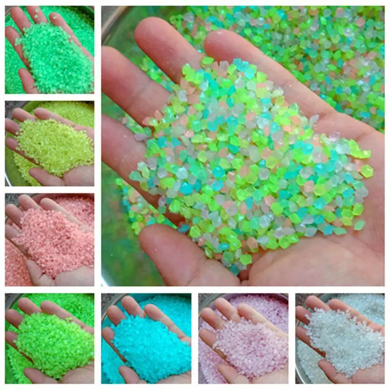 Luminous garden stones glow-in-the-dark decorative pebbles