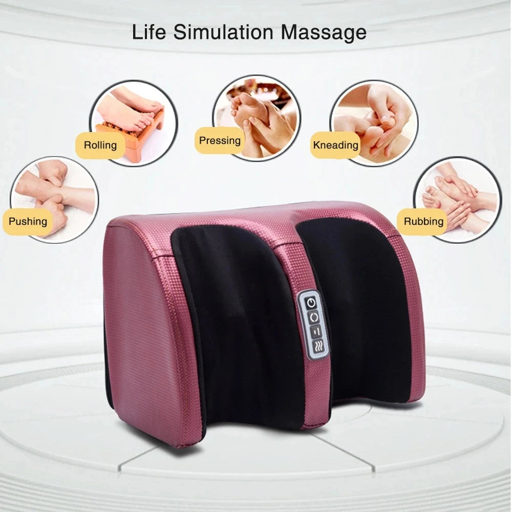 Electric foot massager machine for deep tissue relaxation