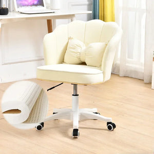 Kawaii desk chair with latex cushion, adjustable height, and swivel