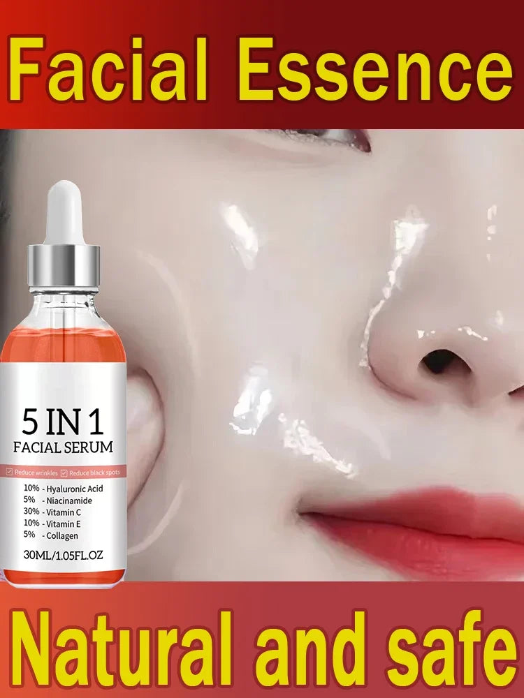 Anti-wrinkle facial serum for hydrating and firming skin